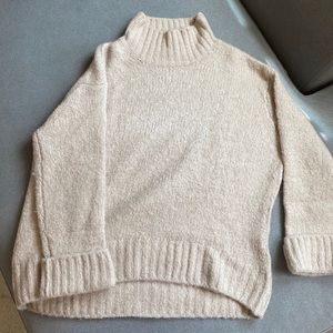 H&M dusty pink mock neck sweater